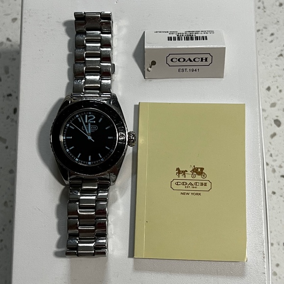 Coach Andee Unisex Boyfriend Watch in Stainless Steel - Picture 2 of 7